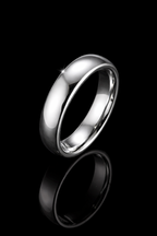 Bague Acier Dorée