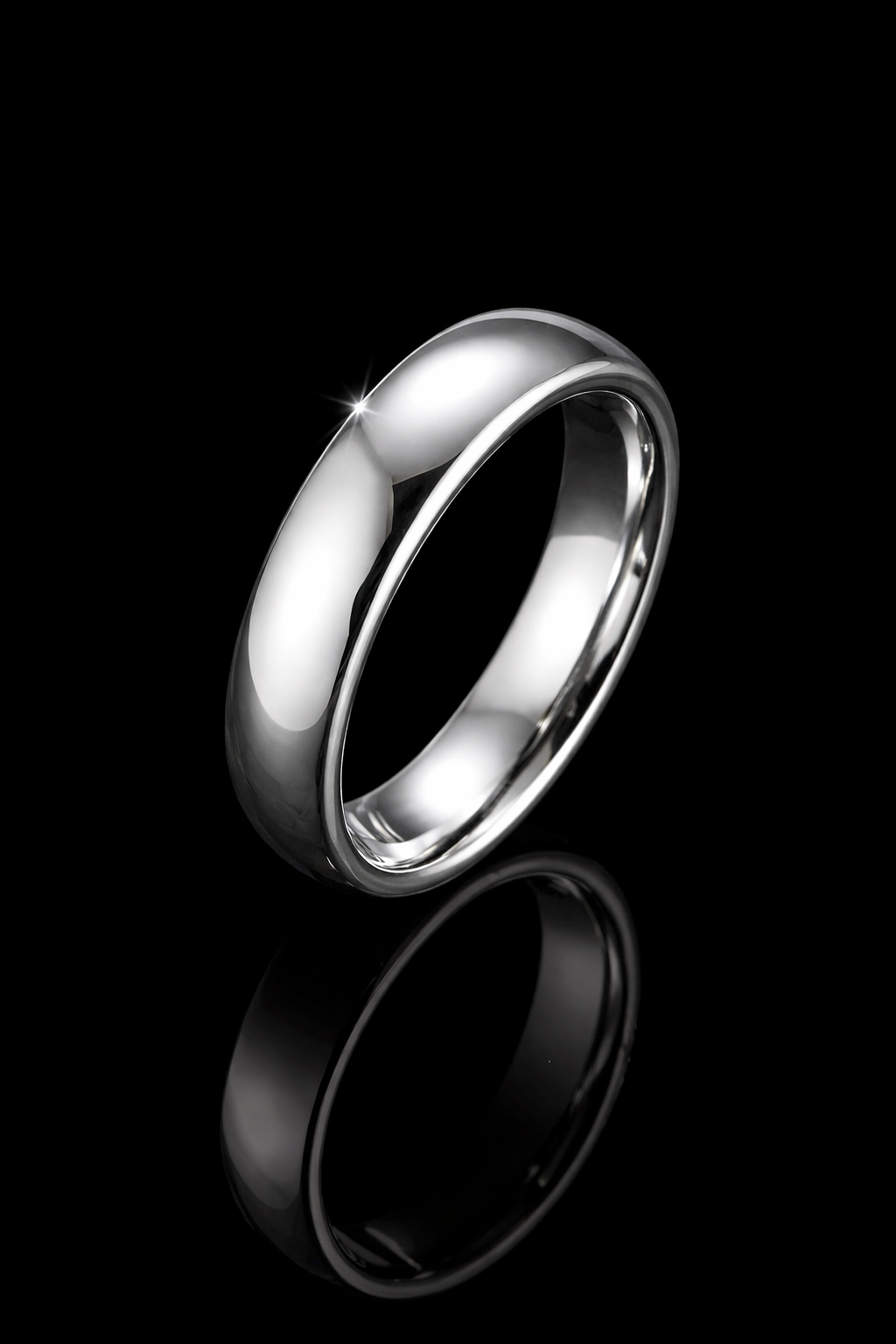 Bague Acier Dorée