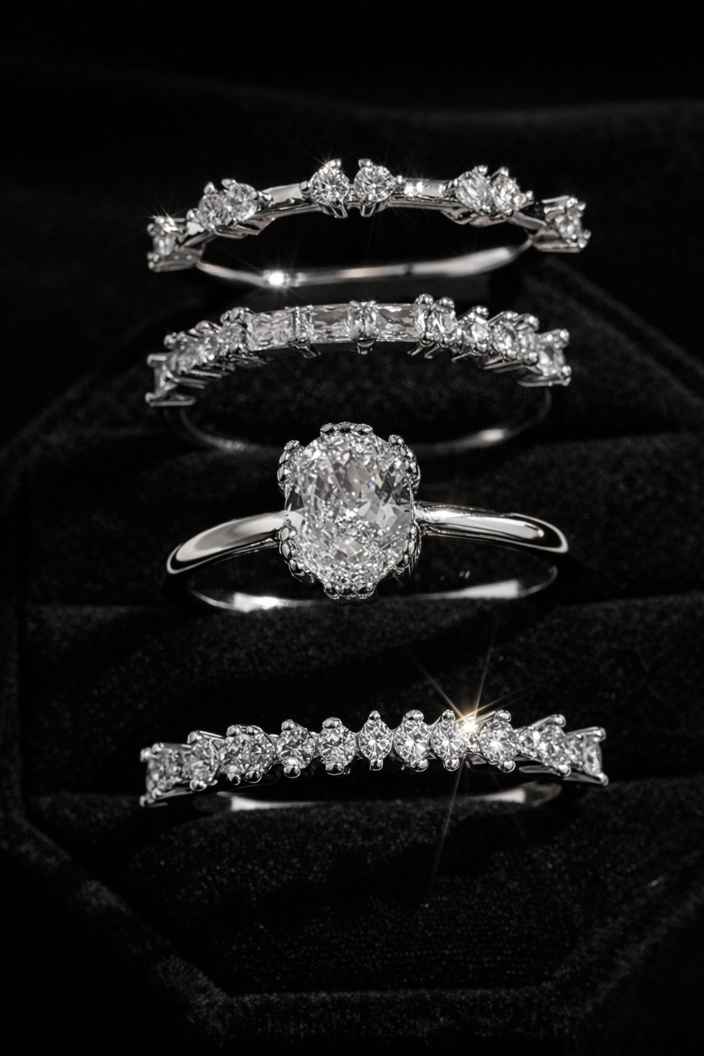 Ensemble Bagues — Set Élégant