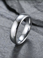 Bague Acier Dorée