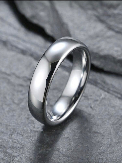 Bague Acier Dorée